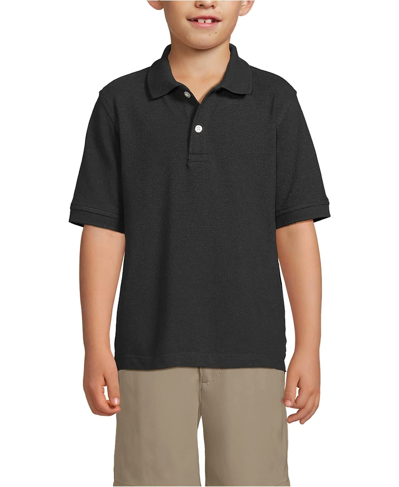 Lands' End Girls Short Sleeve Mesh Polo Shirt