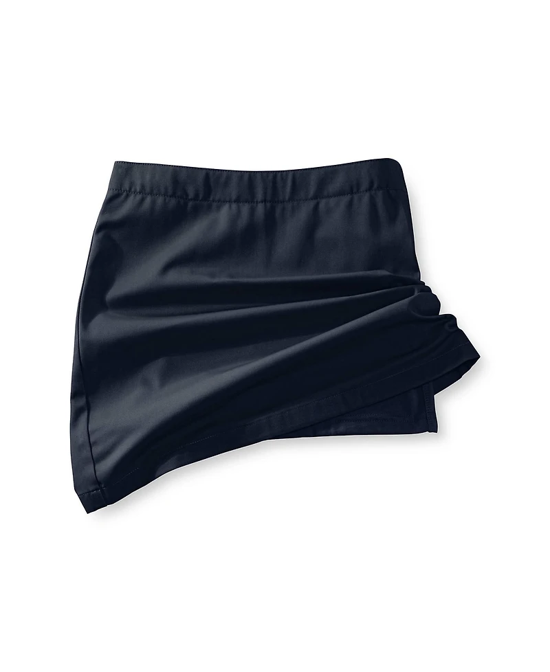 Lands' End Big Girls School Uniform Slim Blend Chino Skort Above Knee