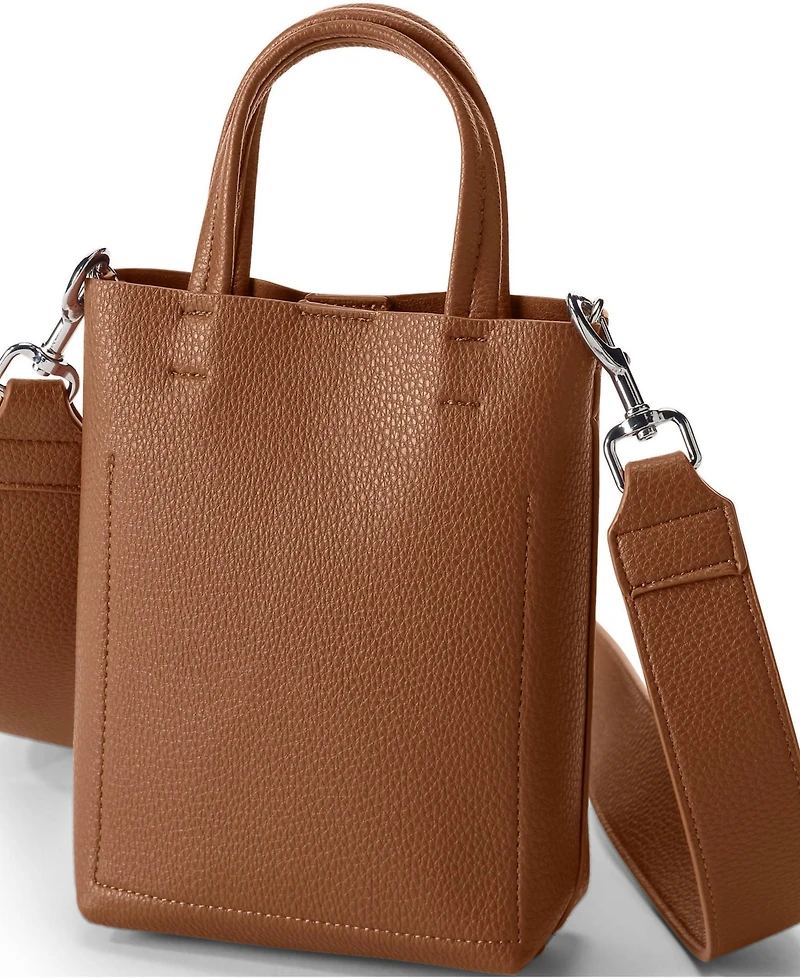 Lands' End Women's Faux Leather Crossbody Bag