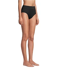 Lands' End Women's Tummy Control High Waisted Bikini Swim Bottoms