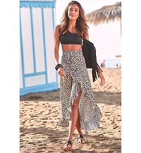Lascana Women's Convertible Wrap Maxi Skirt