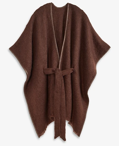 I.n.c. International Concepts Cozy Belted Ruana Topper, Macy's Exclusive