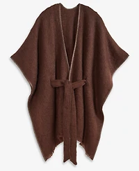 I.n.c. International Concepts Cozy Belted Ruana Topper, Macy's Exclusive