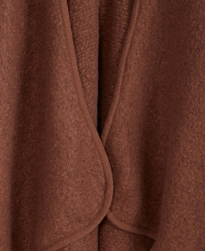 I.n.c. International Concepts Faux Fur Trim Luxe Ruana Topper, Macy's Exclusive