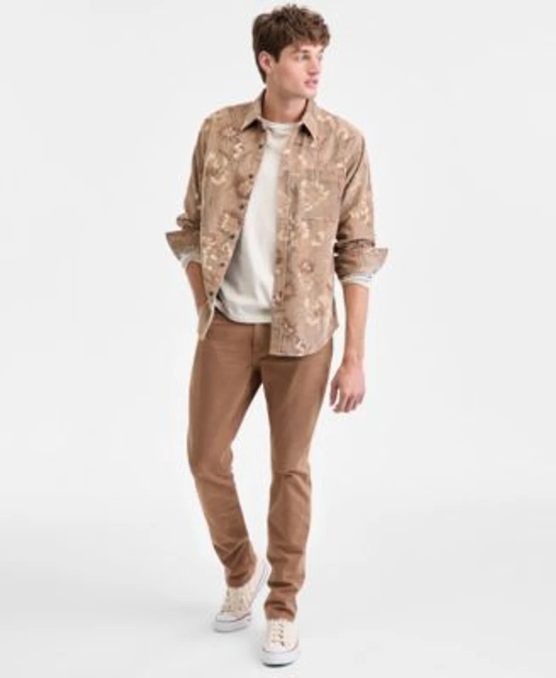 Sun Stone Mens Woods Shirt Long Sleeve T Shirt Slim Fit Jeans Macys Exclusive