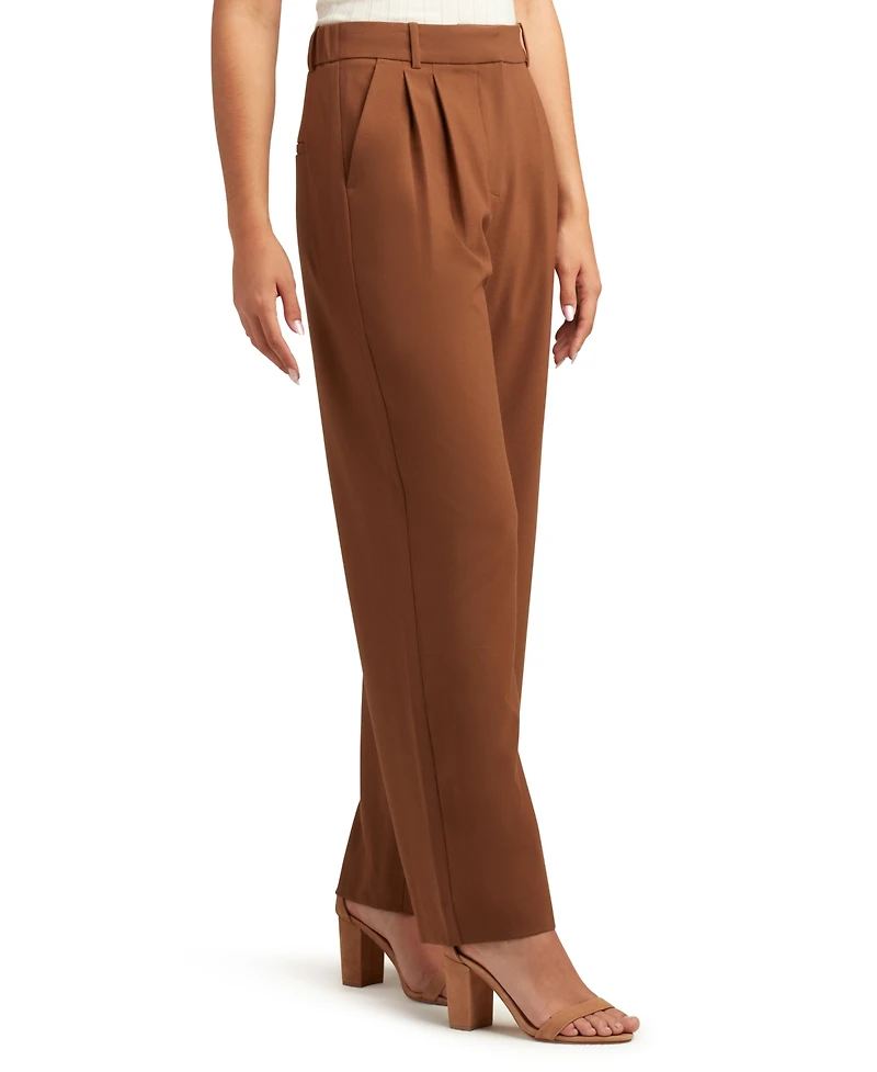 Bcx Juniors' Pleated-Front Wide-Leg Pants