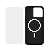 Case-Mate Protection Pack Tough Case and Glass Screen Protector for Apple iPhone 15 Pro Max-Clear