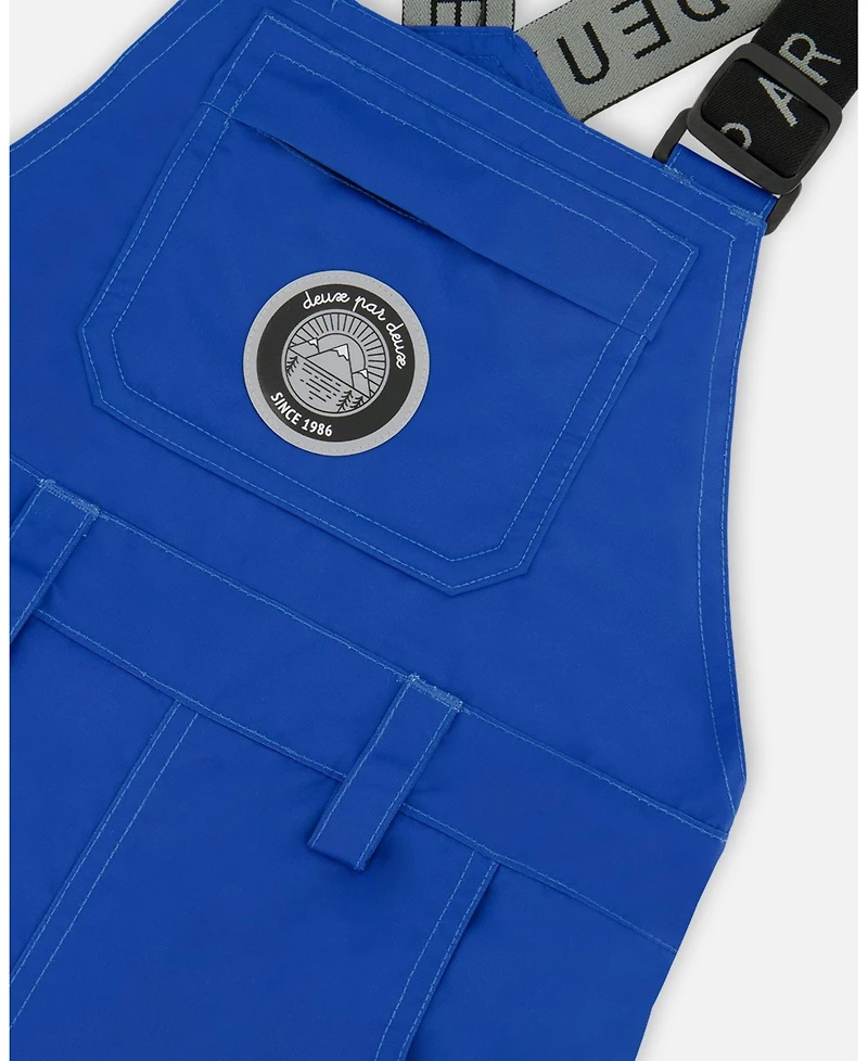 Deux par Big Boys Solid Play Overall Snow Bib Blue