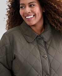 Style & Co Plus Quilted Utility Jacket, Macy's Exclusive
