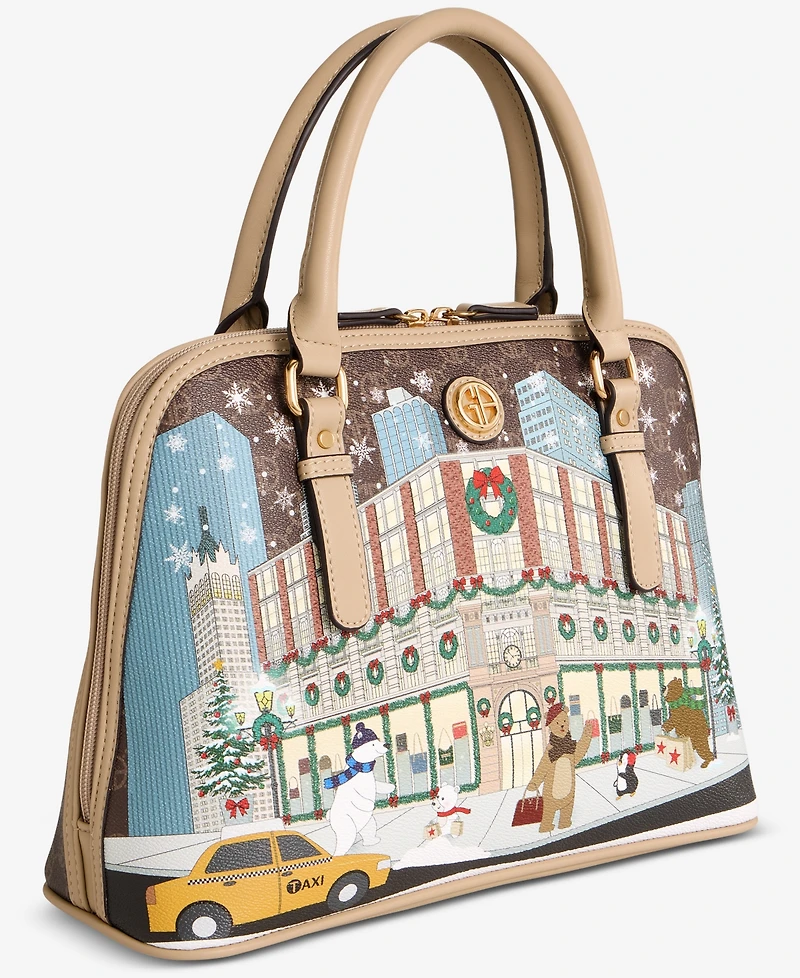 Giani Bernini Bears Dome Satchel Bag, Macy's Exclusive