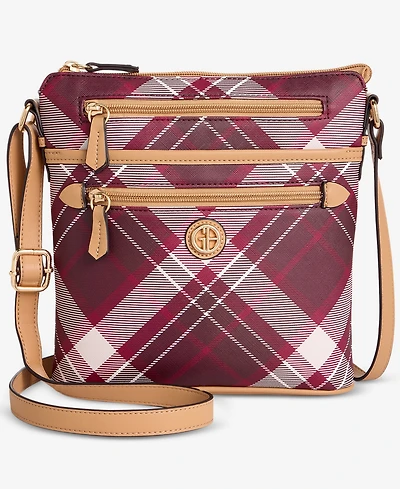 Giani Bernini Plaid North South Crossbody Bag, Macy's Exclusive