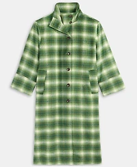 On 34th Women's Plaid Oversized Coat, Macy's Exclusive