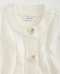 On 34th Women's Chunky Cable-Knit Cardigan, Macy's Exclusive