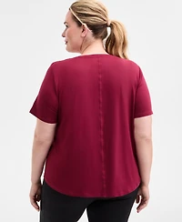 Id Ideology Plus Solid Essentials Active Tee, Created for Macy's