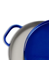 The Cellar Enameled Cast Iron 3.5-Qt. Braiser Blue, Macy's Exclusive