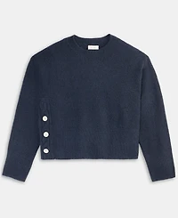 On 34th Women's Side-Button Crewneck Sweater, Macy's Exclusive