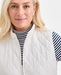 Style & Co Women's Quilted Mock-Neck Vest, Created for Macy's