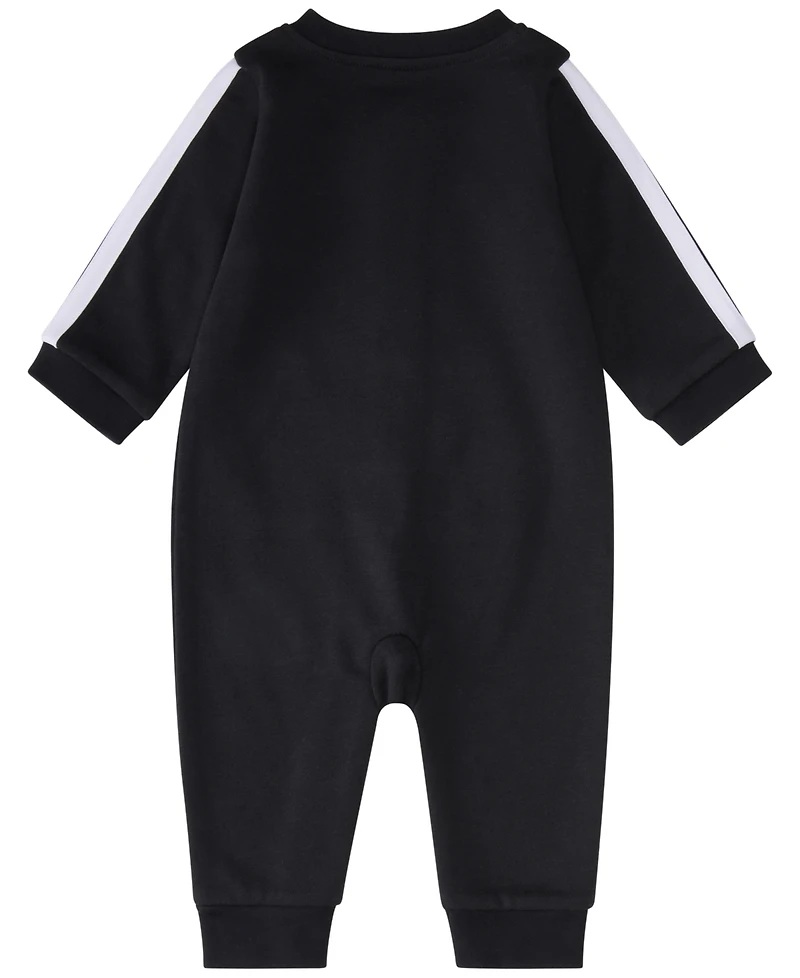 adidas Baby Boys French Terry Round Neck Long Sleeve Coverall
