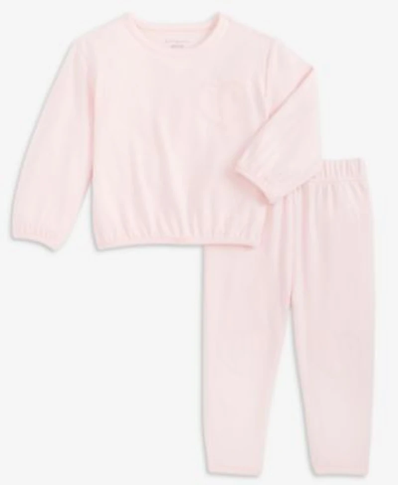 First Impressions Baby Girls Hacci Heart Sweatshirt Pants Macys Exclusive