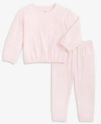 First Impressions Baby Girls Hacci Heart Sweatshirt Pants Macys Exclusive