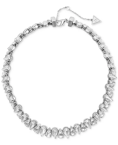 Guess Faceted Crystal Collar Necklace