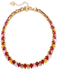 Guess Faceted Crystal Collar Necklace
