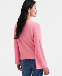 Style & Co Women's Bell-Sleeve Boucle Ribbed Sweater, Macy's Exclusive