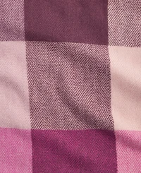 Style & Co Women's Chevron Weave Buffalo Plaid Scarf, Macy's Exclusive
