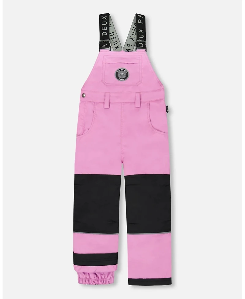 Deux par Girl Solid Play Overall Snow Bib Purple - Child