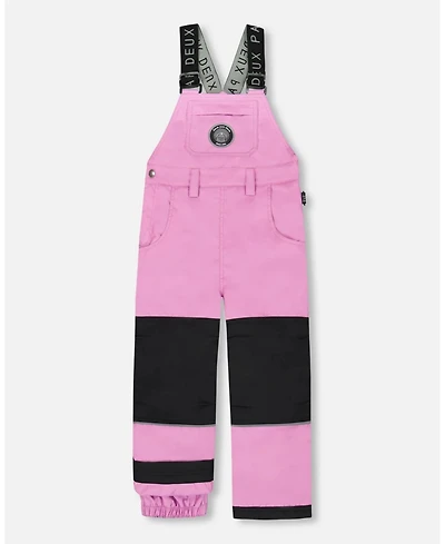 Deux par Girl Solid Play Overall Snow Bib Purple - Child