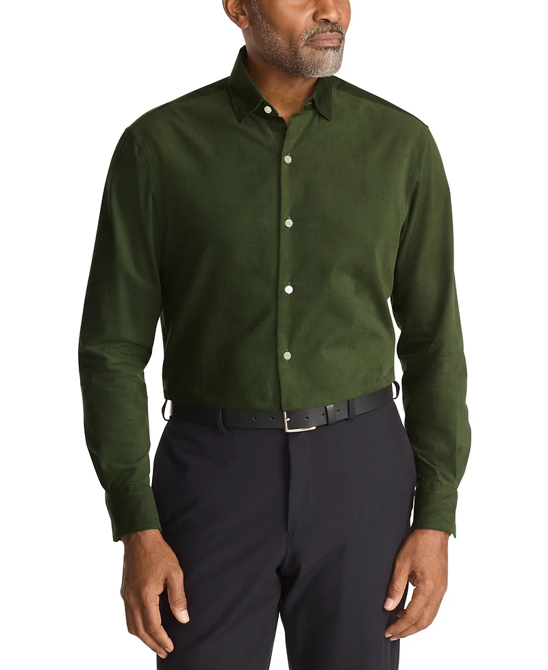 Tommy Hilfiger Men's Regular Fit Corduroy Dress Shirt