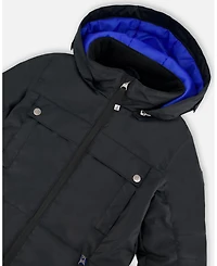 Deux par Boy Solid One-Piece Teknik Snowsuit Black - Child
