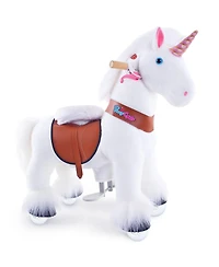 PonyCycle Ride-on Unicorn White Model U Size 4 for 4- Years