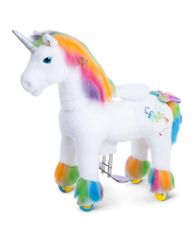 PonyCycle Ride-on Unicorn Rainbow Model X Size 4 for 4-7 Years