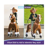 PonyCycle Ride-on Horse Brown Model U Size 5 for Age 7-12
