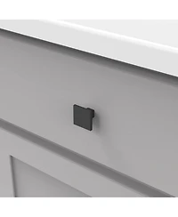 Heritage Designs Tempo: Square Knob 10pk - Matte Black