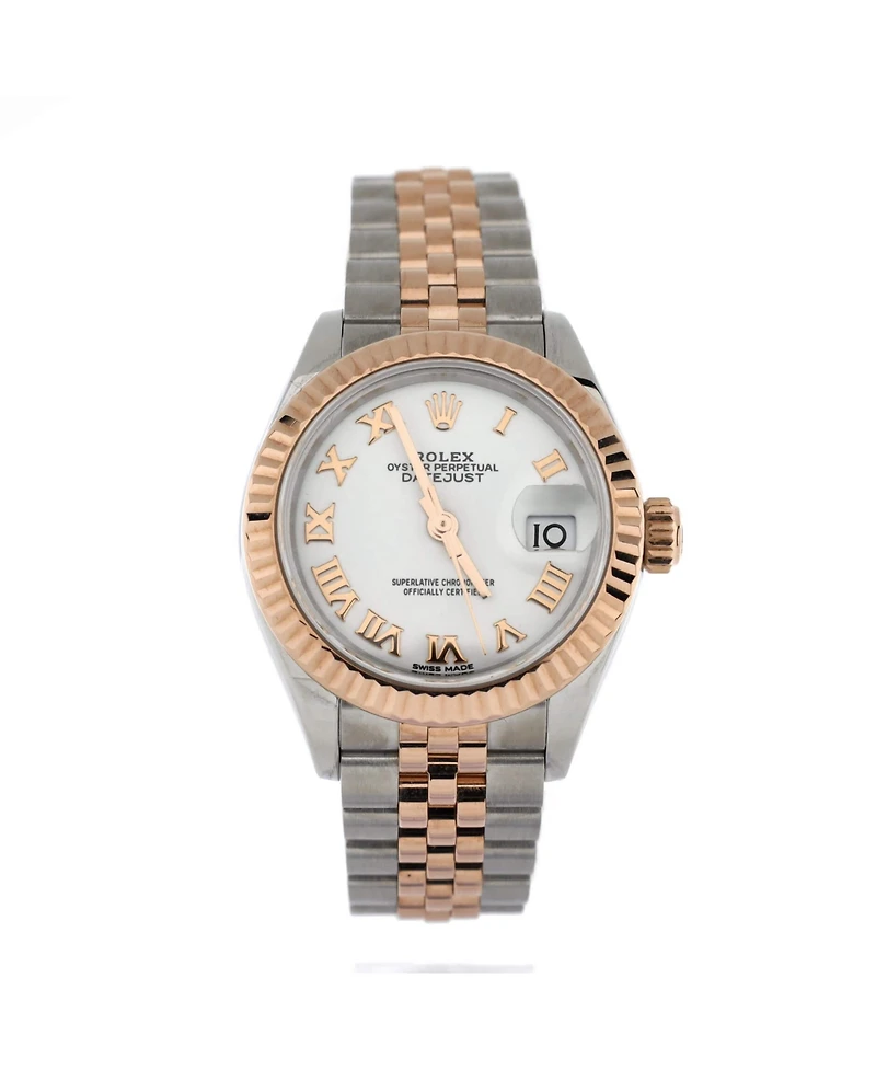 Pre-Owned Rolex Oyster Perpetual Datejust Automatic Watch in Stainless Steel and Rose Gold 28mm