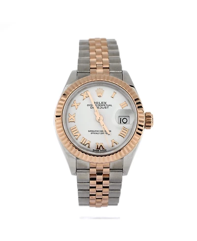 Pre-Owned Rolex Oyster Perpetual Datejust Automatic Watch in Stainless Steel and Rose Gold 28mm