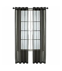 GoodGram Basic Home Grommet Top Single Sheer Window Curtain Panel - 52 in. W x 63 L, Spice