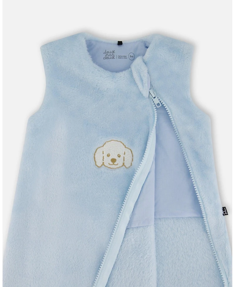 Deux par Baby Boys Plush Sleep Sack Light Blue - Baby|Toddler