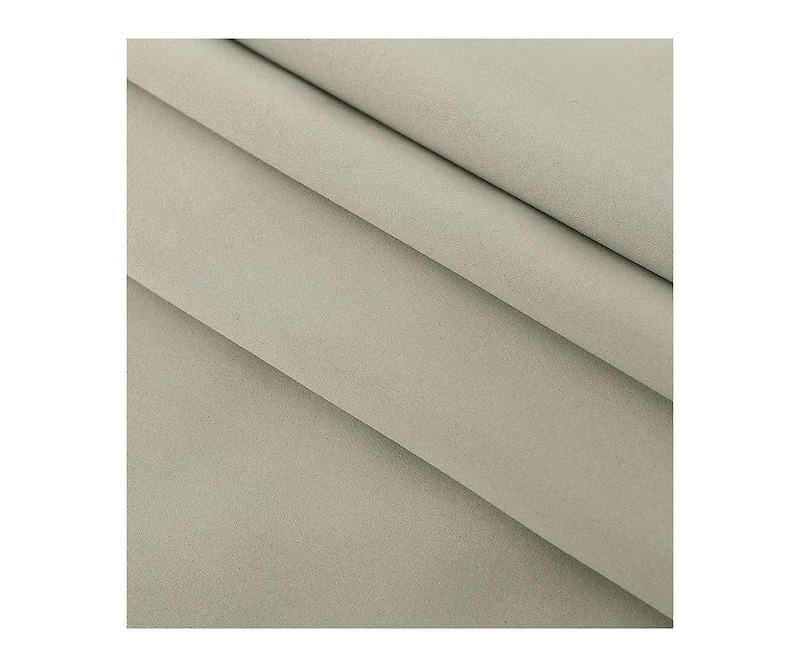 Kate Aurora 100% Hotel Blackout Thermal Insulated Grommet Curtains (2 Pack