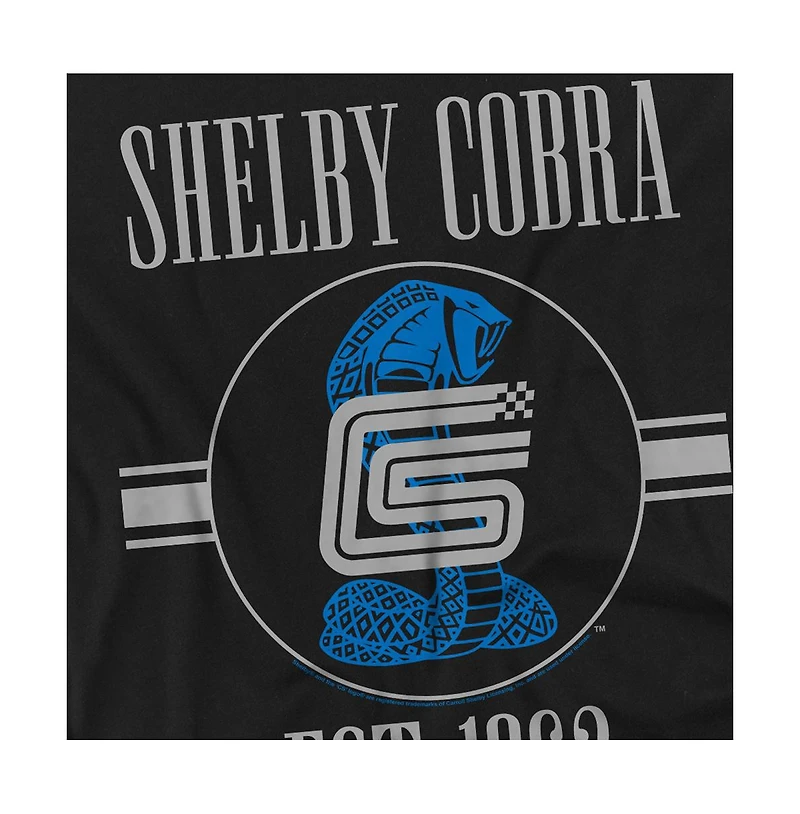 Logovision Men's Carroll Shelby Vintage Large Snake And Signature T-Shirt