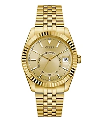 Guess Men's Gold Tone Multi-function Date Watch, 42mm
