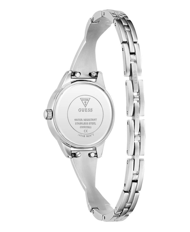 Guess Women's Silver Tone Analog Watch, 26mm