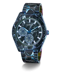 Guess Men's Black Multi-function Watch, 44mm