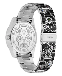 Guess Men's Silver Tone Multi-function Watch, 42mm