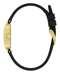 Guess Women's Black Gold Tone Analog Watch, 22mm