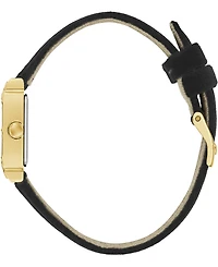 Guess Women's Black Gold Tone Analog Watch, 21mm