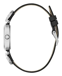 Guess Women's Black Silver Tone Analog Watch, 28mm
