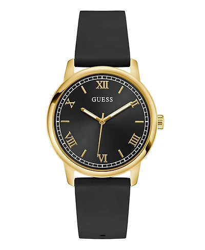Guess Men's Black Gold Tone Analog Watch, 40mm